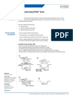 KYDEX Sheet Technical Brief 140-A - Fundamentals of Thermoforming KYDEX Sheet