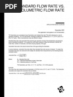Standart Flow Rate vs Volumentic Flow Rates Concepts