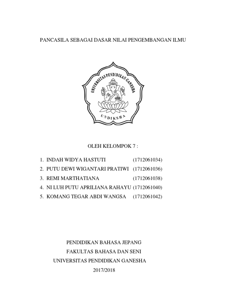 Pancasila dalam Pengembangan Ilmu | PDF | Sains & Matematika