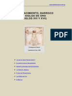 Renacimiento, Barroco y Siglos de Oro