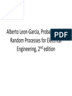 Alberto Leon-Garcia, Probability and Random Processes For Electrical Engineering, 2 Edition