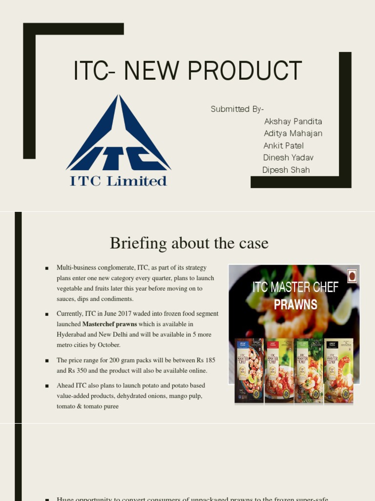 ITC New Product 2 Retail Fast Food Restaurants Free 30day Trial