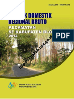 PDRB Kecamatan Se Kabupaten Blora 2014