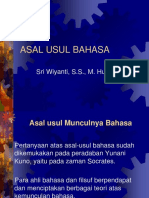 Asal Usul Munculnya Bahasa