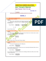 Strength of Materials (S.O.M.) Model Question Paper (Q.P.) Solution