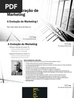 Administração de Marketing - 1 - Introdução - Parte I