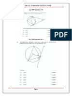 Circle Theorem CXC Past Papers
