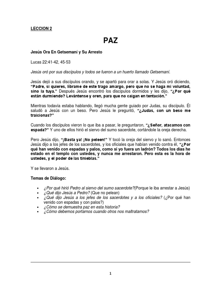 El Fruto Del Espíritu Leccion 2 Paz y Paciencia | PDF | Isaac | Abrahán