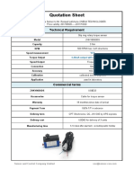 2017-9-20 Quotation Sheet of Slip Ring Torque Senso