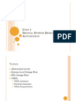 Unit1 Digital System Design Automation