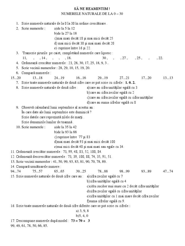 Fise Recapitulare Initiala Pdf