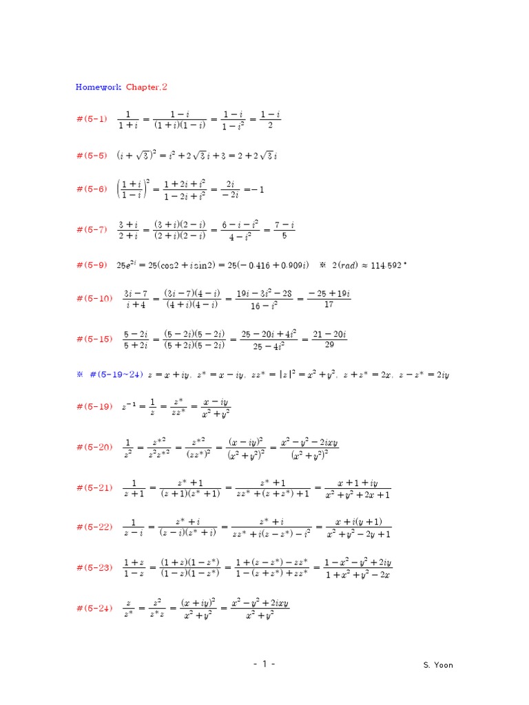 Homework Solutions for Chapter 2 | PDF