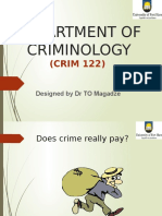CRIM 122 - Does Crime Really Pay