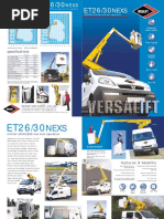 Versalift ET30NE XS Spec Sheet