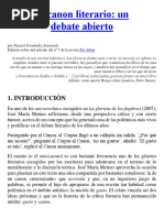 Canon en disputa