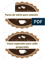 Rotulos Del Ambiente de Control de Calidad de Cafes Especiales