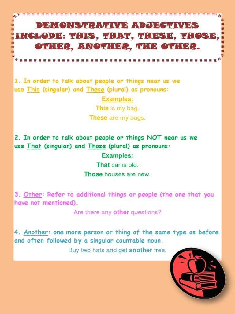 Understanding Demonstrative Adjectives | PDF | Language Arts ...