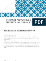 Depression, Postpartum and Obstetric Social Psychology