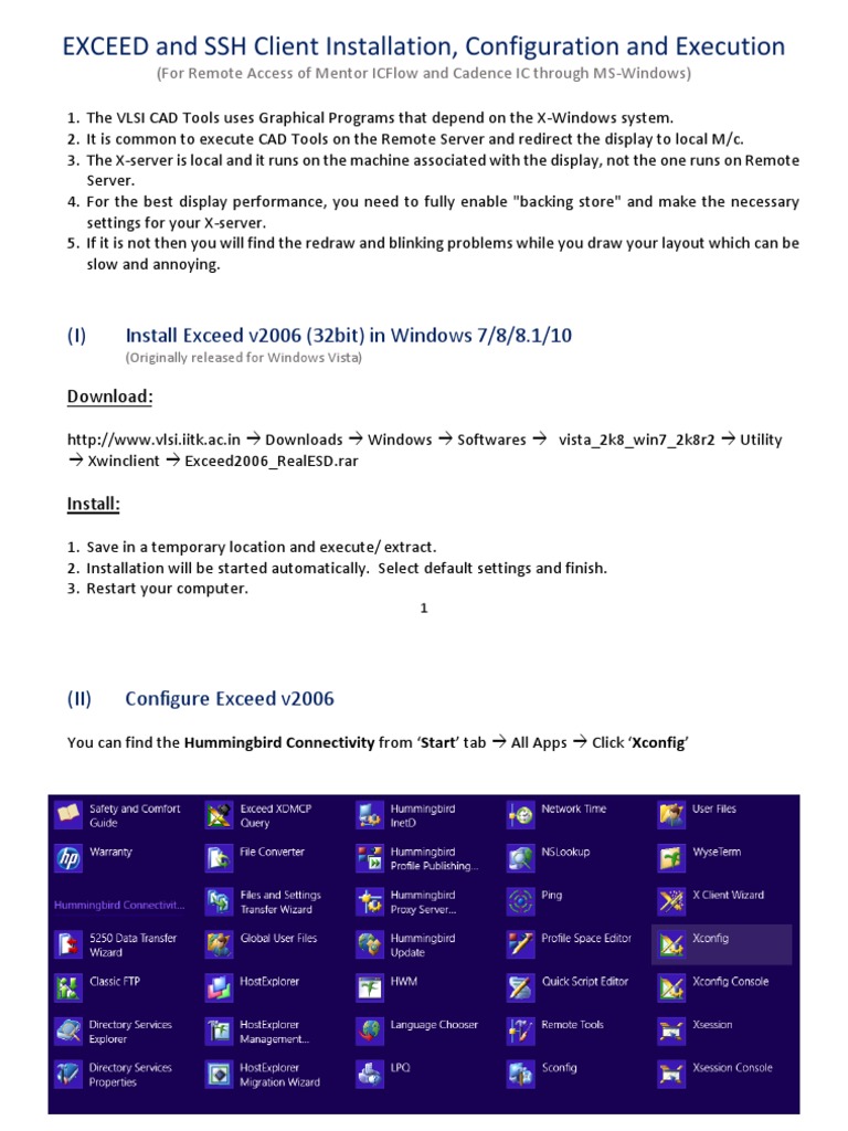 Exceed and SSHClient For Remote Access | PDF | Shell (Computing ...
