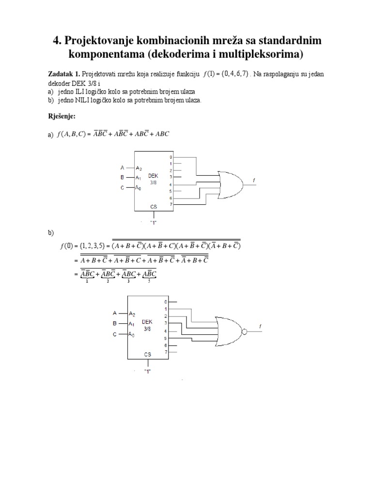 04 - Dekoderi I Multiplekseri PDF | PDF