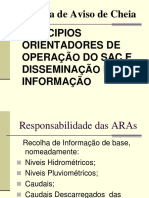 Sistema de Aviso de Cheia: Principios Orientadores de Opera Dosace Dissemina DE Informa