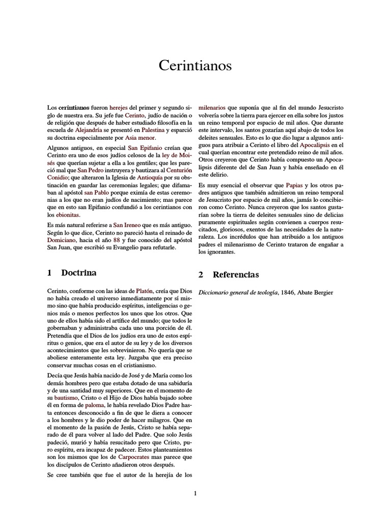 Cerintianos PDF Jesús Dios