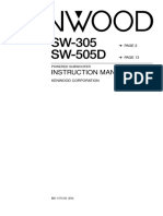 SW-305 SW-505D: Instruction Manual