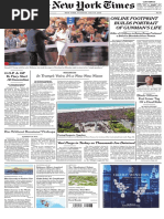 Front Pages of New York Times From July 2016 Through December 2016.