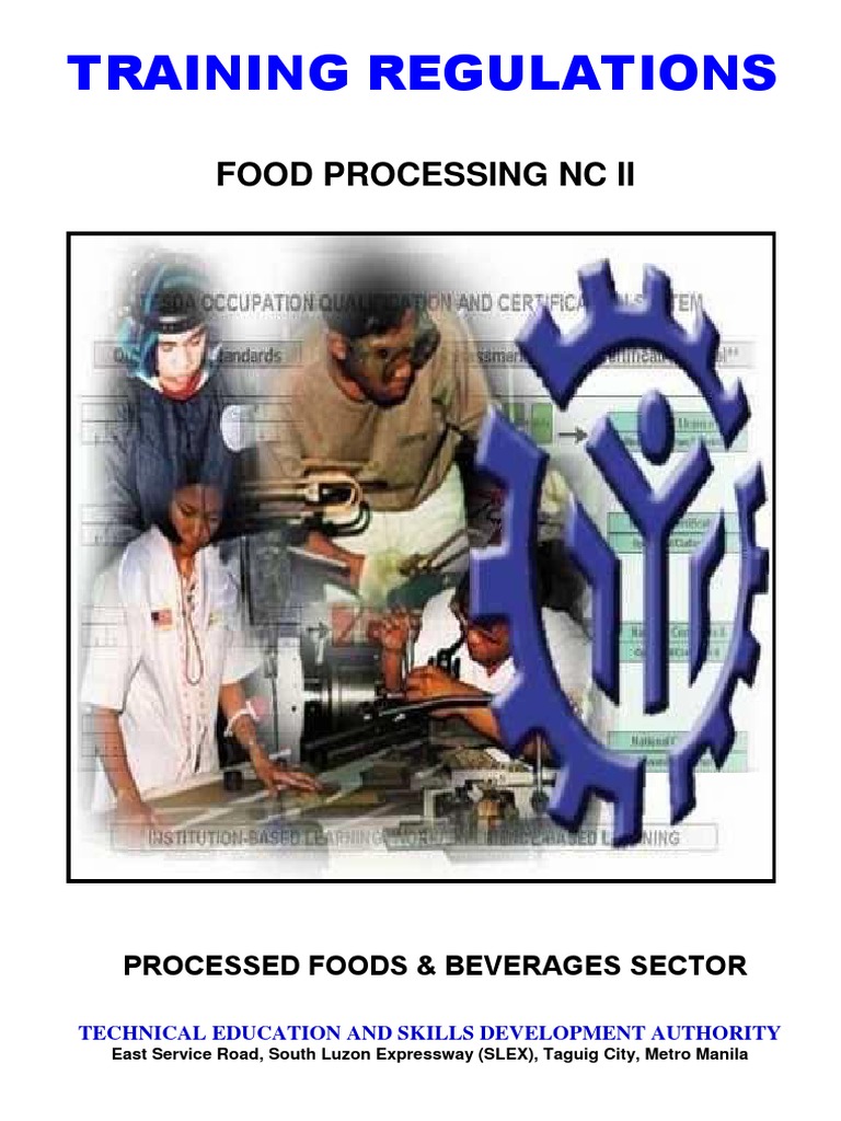 Food Processing NC II Training Regulations | PDF | Occupational Safety ...