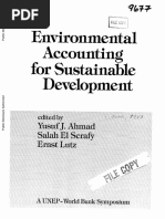 Environmental Accounting For Sustainable Development - El Serafy - Et Al