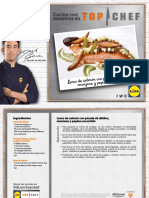 Receta Lomo Salmon Picada Datiles Manzana Pepino Encurtido