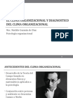 Diagnóstico del clima organizacional