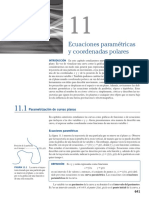 Thomas Una Variable 13e: Cap.11 Ecuaciones Paramétricas