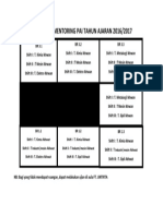 Denah Uas Mentoring Pai Tahun Ajaran 2016