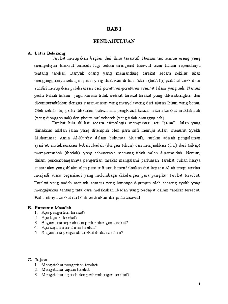Tasawuf Tarekat