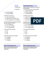 Listening Exercises PDF