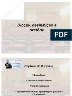 Apresentação da Aula 1 do Professor Janer Costa - Dicção, Desinibição e Oratória