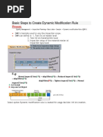 Create Dynamic Modification Rule - DMR