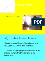 Introducing Someone: Javier Herrera