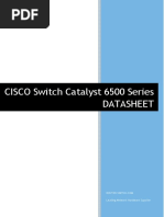 Cisco Catalyst 6500 Series Switch Datasheet