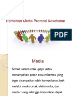 TIK 3 Pemilihan Media Promosi Kesehatan