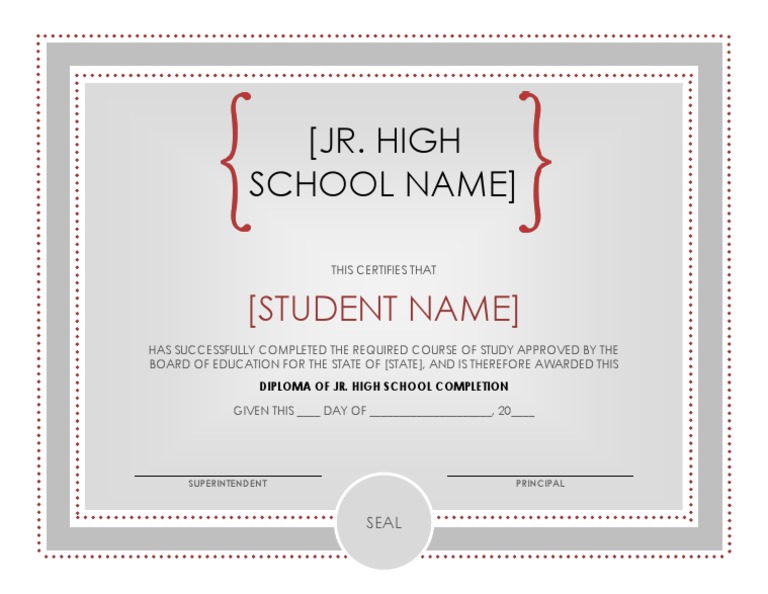 Jr. High School Completion Diploma | PDF | Finance & Money Management