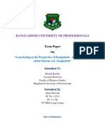 Bangladesh University of Professionals: Term Paper On