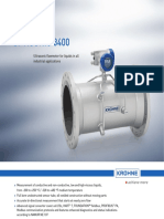 Optisonic 3400: Ultrasonic Flowmeter For Liquids in All Industrial Applications