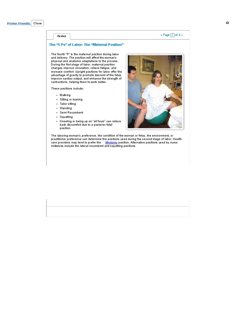 5 Processes of Labor | PDF