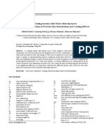 Study of Cooling System With Water Mist Sprayers: Fundamental Examination of Particle Size Distribution and Cooling Effects