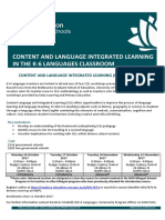content and language integrated learning in the k-6 classroom