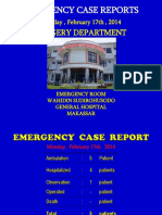 Surgery Department: Emergency Case Reports