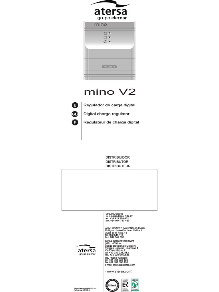 Mino V2 PDF | PDF | Diodo emisor de luz | Corriente eléctrica
