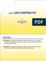 "Option Contracts": by Evony Silvino Violita Universitas Indonesia, 2017